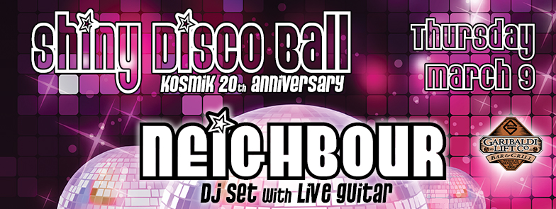 Shiny Disco Ball with Neighbour LIVE at GLC