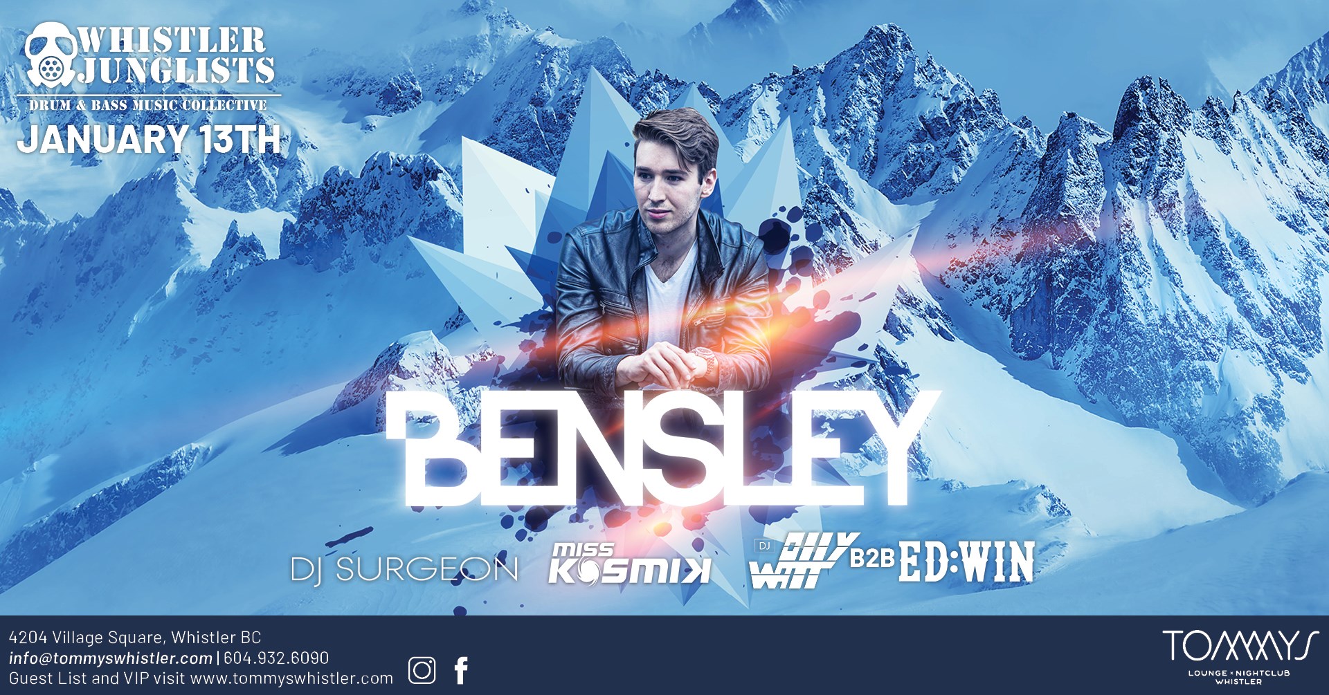 Bensley at Tommys Whistler January 12, 2020