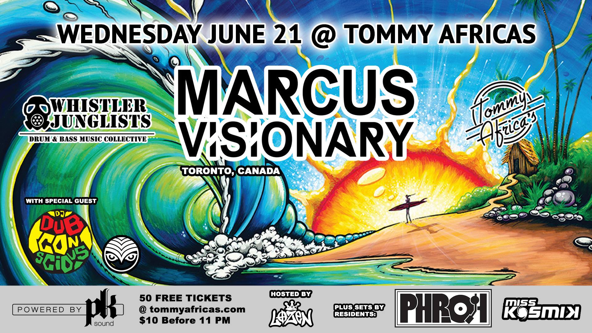 Marcus Visionary in Whistler Big Brum & Bass Show