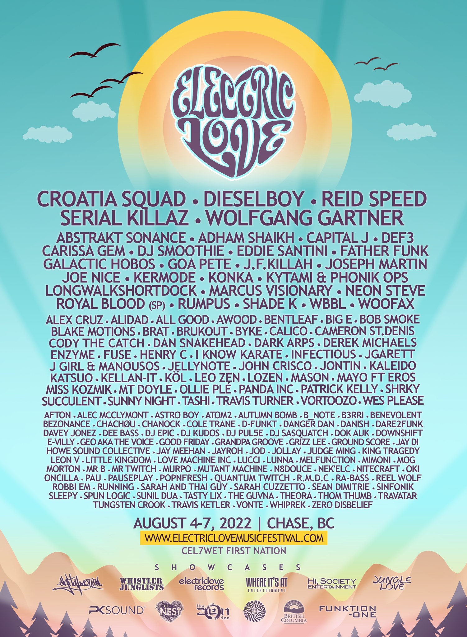 Electric Love Music Festival 2022 Lineup